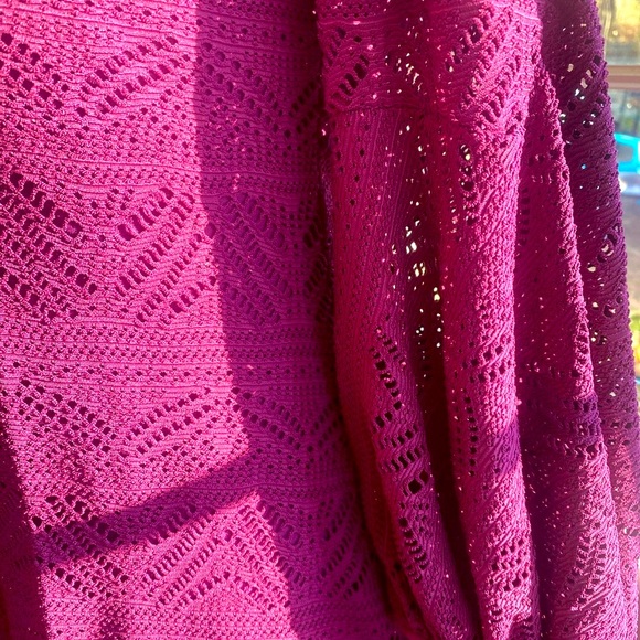 Magenta lace v neck dress 🩷 - Picture 7 of 14